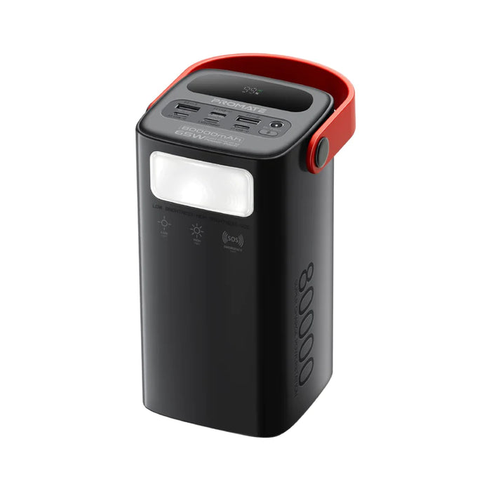 Promate PowerMine-80 80000mAh High-Capacity 65W Fast-Charging Power Pack