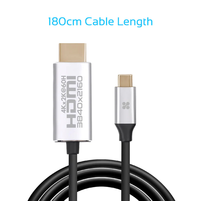 Promate USB-C to HDMI Audio Video Cable with UltraHD Support (HDLink-60H)