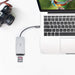 Rapoo 10-in-1 USB C Hub Adapter(XD200)-With 4K HDMI, 1080P VGA, SD/TF Card Reader, 4 USB 3.0 Ports, Type C Charging, RJ-45 Port