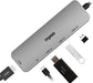 Rapoo 5 in 1 with 4K HDMI Type C Hub (XD100C)-3 USB 3.0 Ports, Type C Charging