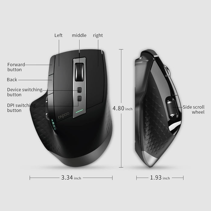 Rapoo MT750S Multi-mode Wireless Laser Mouse