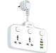 LDNIO SC2413 2 Universal Outlets Wall Power Socket 2500W With 1PD, 1 QC3.0 and 2 Auto-ID USB with individual switch