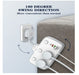 LDNIO SC2413 2 Universal Outlets Wall Power Socket 2500W With 1PD, 1 QC3.0 and 2 Auto-ID USB with individual switch