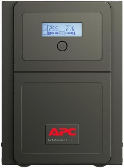 APC Easy UPS 1 Ph Line Interactive, 1500VA, Tower, 230V, 4 Universal outlets, AVR, LCD (SMV1500AI-MSX)