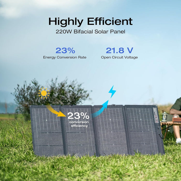 EcoFlow 220W  Portable Solar Panel- (SOLAR220W)