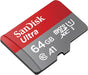 SanDisk Ultra 64GB MicroSDHC Memory Card