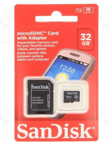 SanDisk microSDHC Card with Adapter 32GB for phone (SDSDQM-032G-B35A)