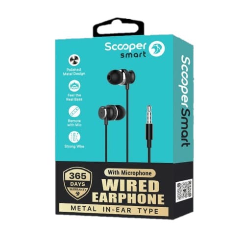 Scooper Smart SWE-09 Wired Earphones