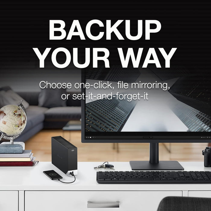 Seagate One Touch Hub 8TB External Hard Drive Desktop HDD (STLC8000400)