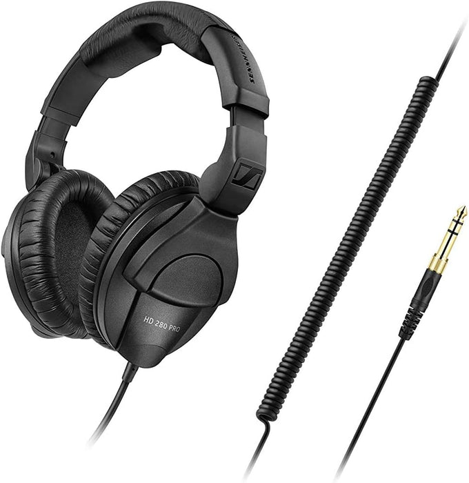 Sennheiser HD 280 Pro Professional monitoring Headphones - Circumaural Closed-Back Monitor Headphones