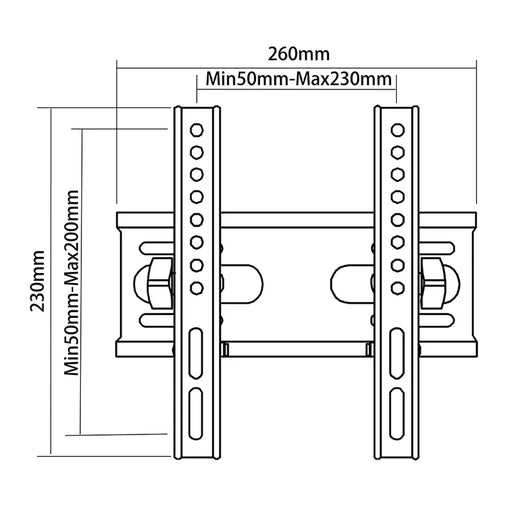 Skilltech SH-32T 15"to 42" Tiltling Led/Lcd Curved TV Wall Mount Bracket