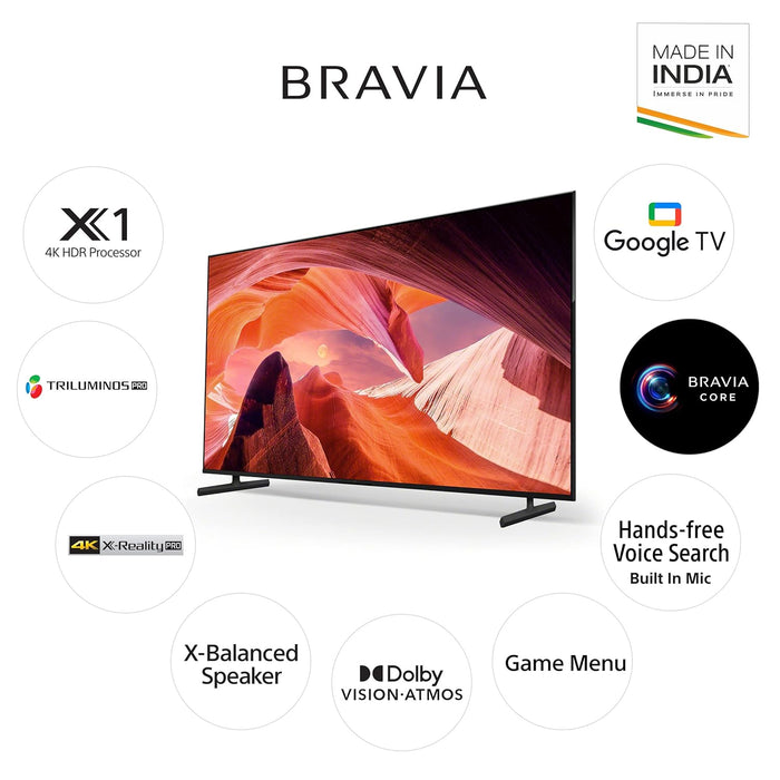 Sony Bravia 85 Inches 4K Ultra HD Smart LED Google TV (KD-85X80L