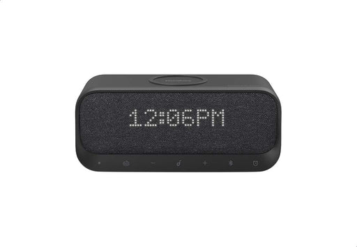 Soundcore Wakey Bluetooth Speakers Powered by Anker with Alarm Clock, Stereo Sound, FM Radio, White Noise, Qi Wireless Charger with 7.5W Charging for iPhone and 10W for Samsung