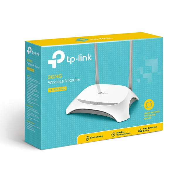 TP-Link 300Mbps 3G/4G Wireless N Router - TL-MR3420