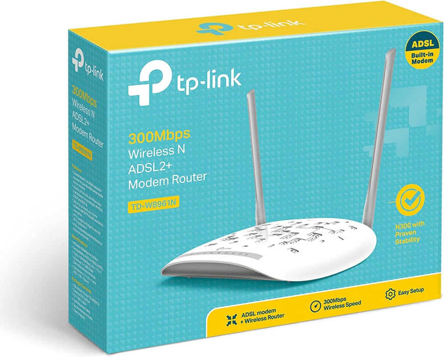 TP-Link TD-W8961N 300Mbps Wireless N ADSL2+ Modem Router