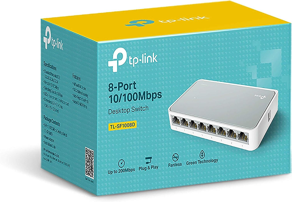 TP-Link TL-SF1008D 8-Port 10/100Mbps Desktop Switch