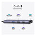 UGREEN CM 475 USB-C To HDMI + USB3.0 A + USB2.0 A (2 Ports) + PD Power Converter - UG-15495