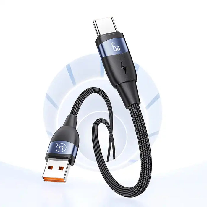 USAMS U85 Type-C 6A Aluminum Alloy Fast Charging & Data Cable 2m (US-SJ631)