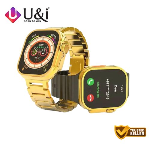 U&I UISW-8163 Gold Series Stainless Steel Smartwatch