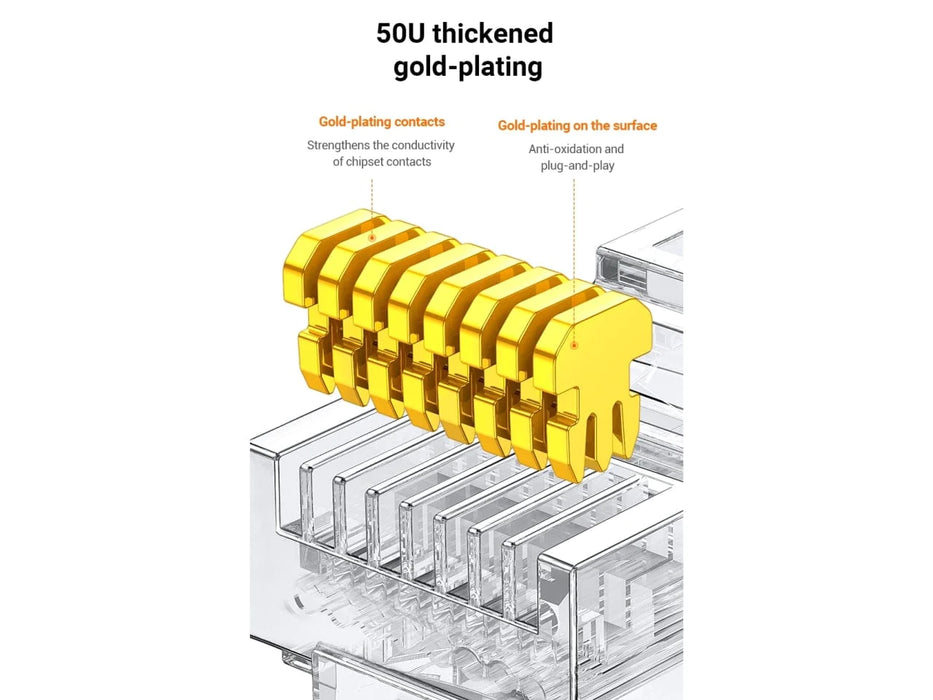 Ugreen Cat6 FTP RJ45 Modular Plugs 100-Pack (NW111)
