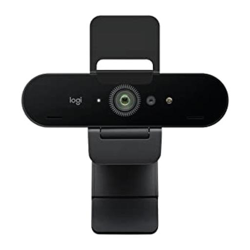 Logitech BRIO 4K HD Webcam for Video Calling, Noise-Canceling mic, HD Auto Light Correction with Wide Field of View - 960-001106