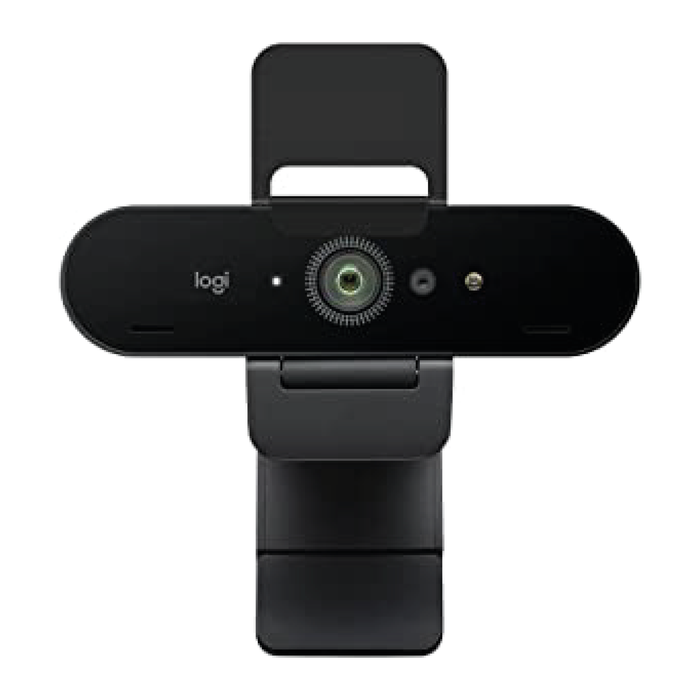 Logitech BRIO 4K HD Webcam for Video Calling, Noise-Canceling mic, HD Auto Light Correction with Wide Field of View - 960-001106