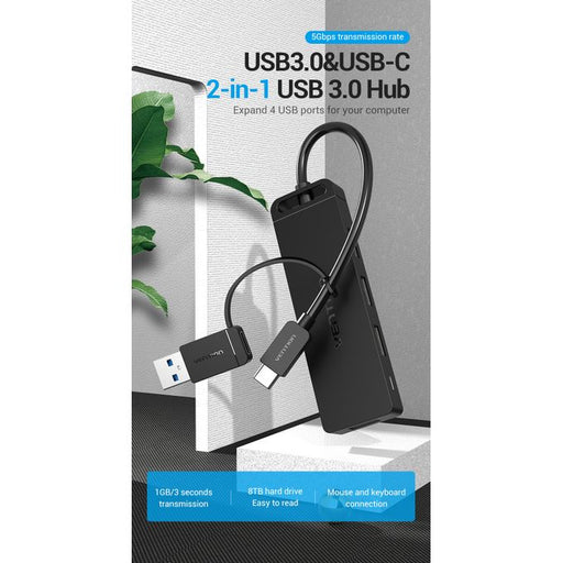 Vention 4-Port USB 3.0 Hub - CHTBB