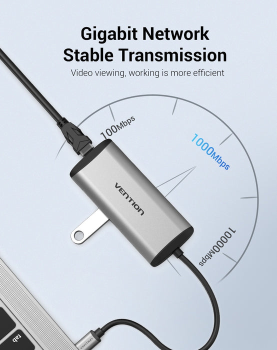 Vention 9 in 1 USB-C Multi-function  Docking Station - THAHB