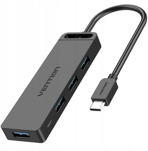 Vention USB-C to 4-Port USB 3.0 Hub with Power Supply 0.5 Meters - TGKBD