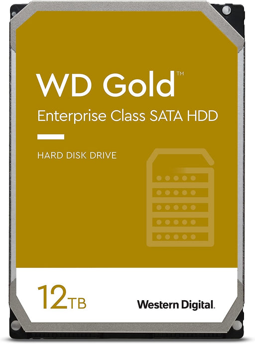 WD Gold Enterprise Class 12TB, 256MB, 7200rpm SATA  Internal Hard Drive