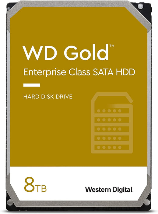 WD Gold Enterprise Class 8TB, 256MB, 7200rpm SATA Internal Hard Drive