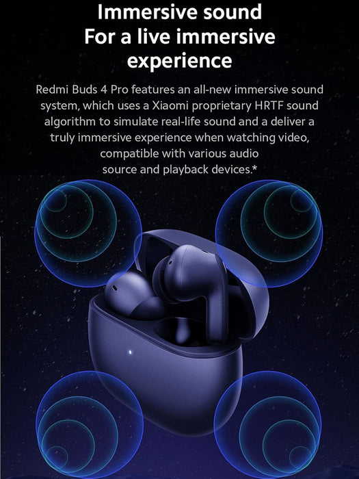 Xiaomi 38951 Redmi Buds 4 Pro Wireless Earbuds Noise Cancelling Earbuds