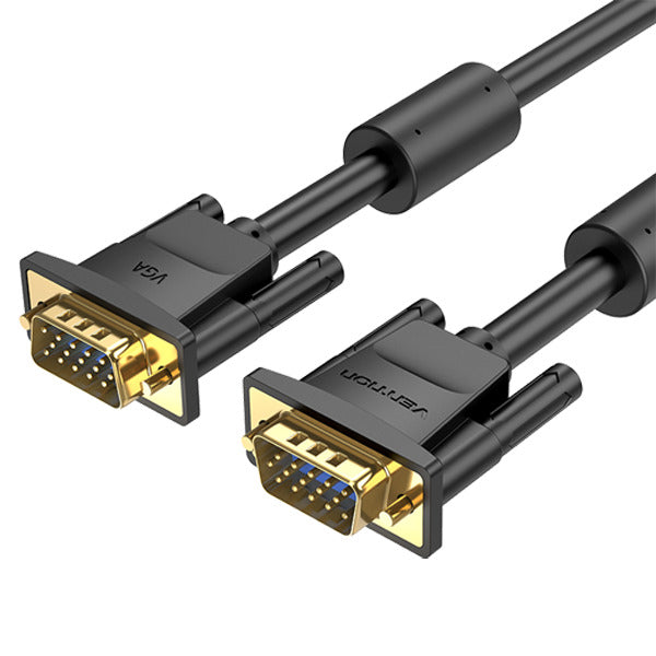 Vention VGA (3+6) Male To Male Cable With Ferrite Cores -10 Meter - VEN-DAEBL