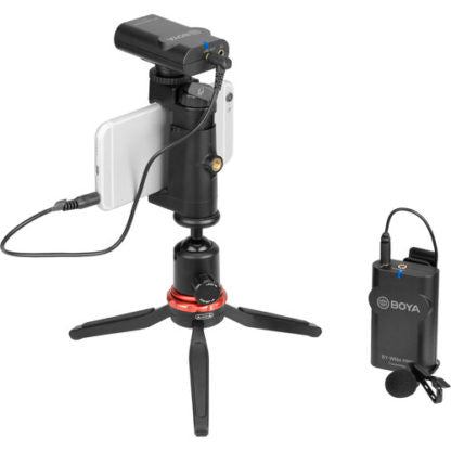 BOYA BY-WM4 PRO Digital Camera-Mount Wireless Omni Lavalier Microphone System - 2.4 GHz