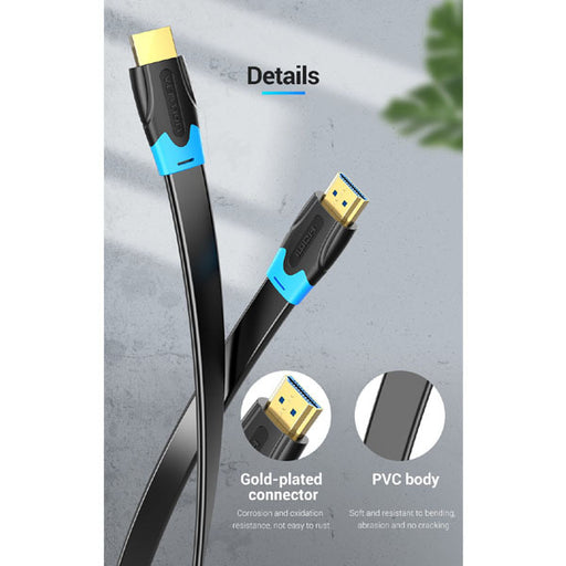 Vention Flat High-Speed HDMI 4K@60Hz Cable 5M – VEN-AAKBJ