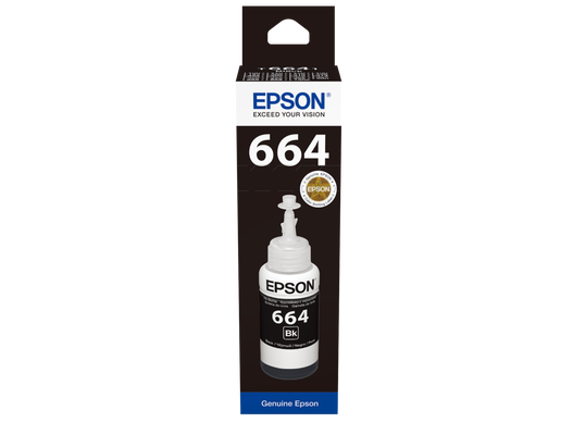 Epson T6641 EcoTank Black Ink Cartridge (C13T66414A)