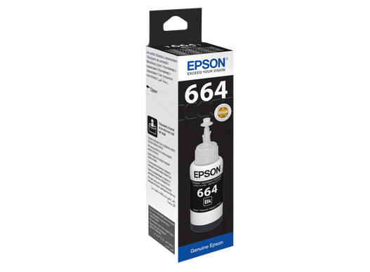 Epson T6641 EcoTank Black Ink Cartridge (C13T66414A)