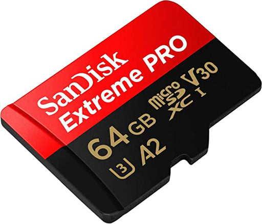 SanDisk 64GB Extreme PRO  micro SDXC Memory Card - SDSQXCU-064G-GN6MA   Memory card for  4K Video on Smartphones, Tablet, Camera