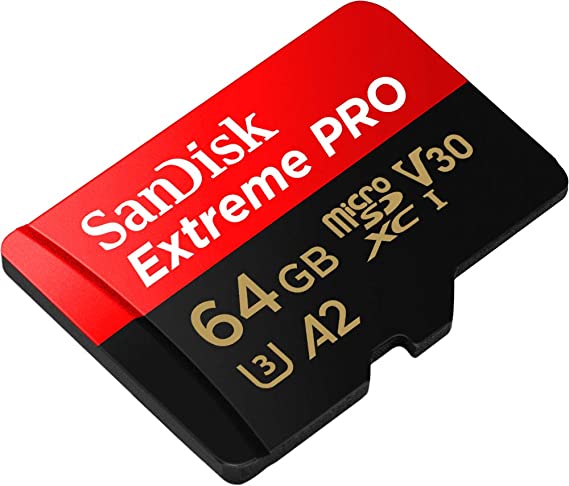 SanDisk 64GB Extreme PRO  micro SDXC Memory Card - SDSQXCU-064G-GN6MA   Memory card for  4K Video on Smartphones, Tablet, Camera