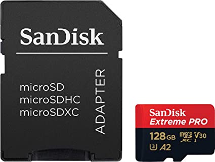 SanDisk 128GB Extreme Pro micro SDXC Memory Card - SDSQXCY-128G-GN6MA  Memory Card for  Laptop, Tablet, Camera