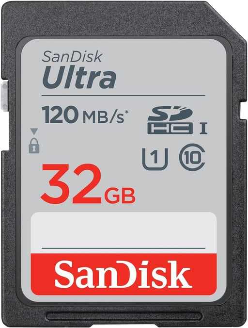 SanDisk 32GB Ultra SDXC Memory Card 120MB/s Class 10 - SDSDUN4-032G-GN6IN for Cameras