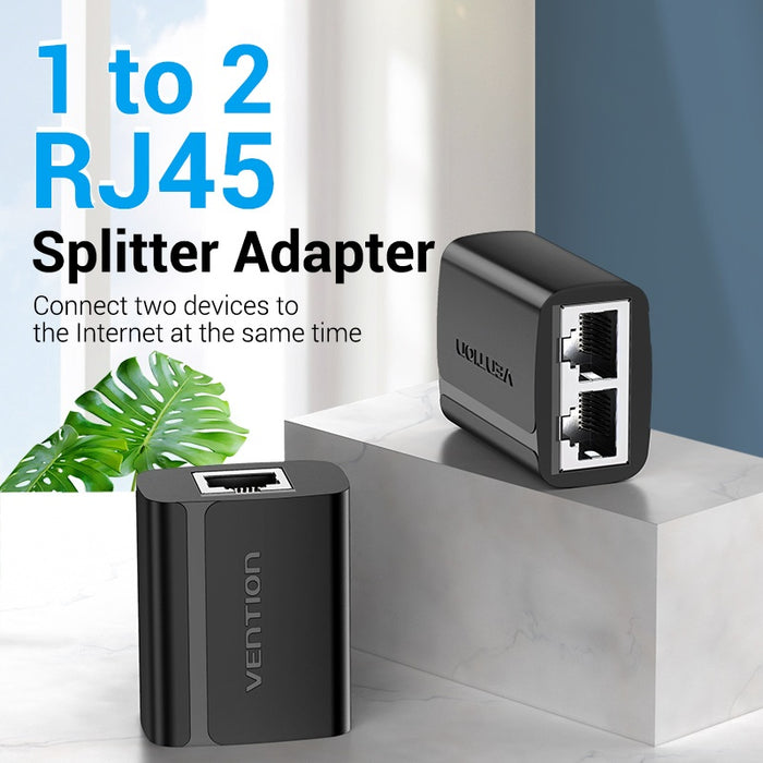 Vention 1 To 2 RJ45 Splitter Adapter – VEN-IPTB0 with 100Mbps transmission