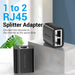 Vention 1 To 2 RJ45 Splitter Adapter – VEN-IPTB0 with 100Mbps transmission