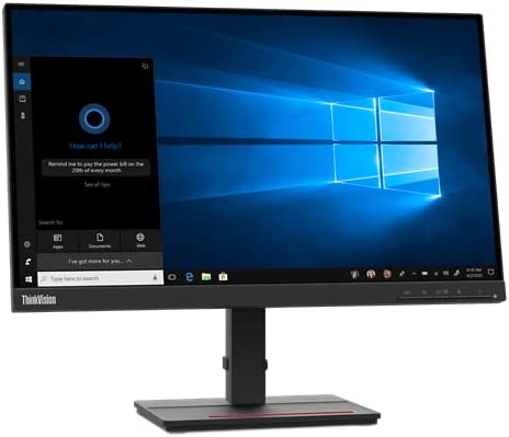 Lenovo ThinkVision S22e-20 21.5-Inch FHD Monitor - 62C6KAT1UK with HDMI, VGA and Tilt Stand