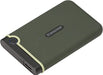 Transcend 2TB USB 3.1 Gen 1 StoreJet 25M3G SJ25M3G Rugged External Hard Disk Drive TS2TSJ25M3G - Military Green