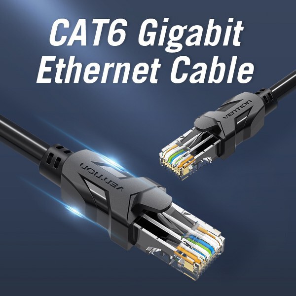 Vention CAT6 UTP Patch Cord Cable 3M – VEN-IBEBI - supports 250MHz Stable bandwidth, 1000Mbps High Speed