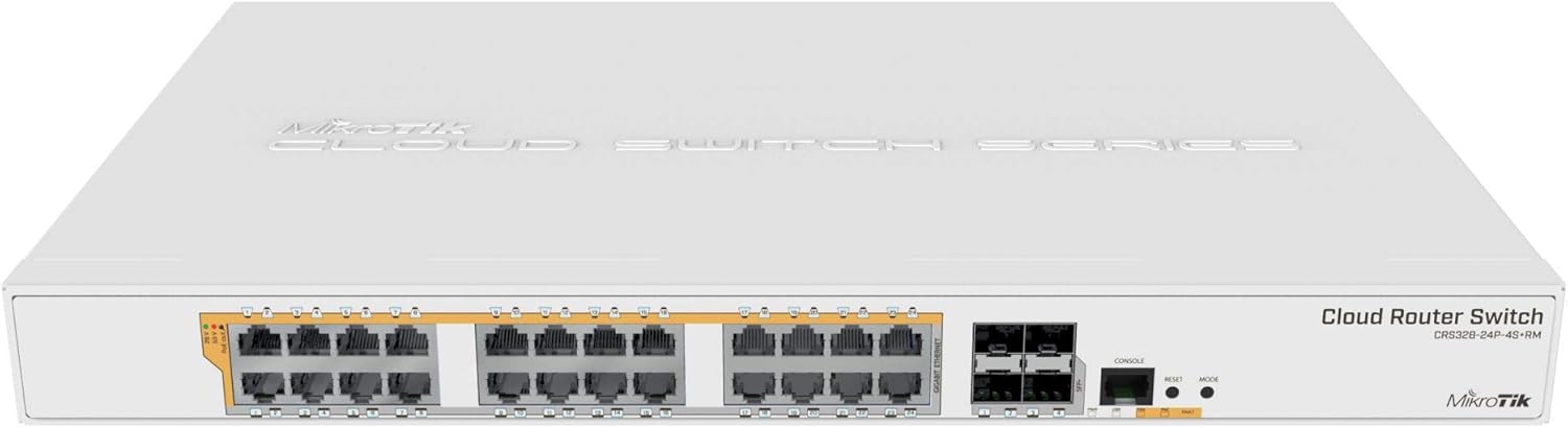 MikroTik CRS328-24P-4S+RM 24 Port Gigabit Ethernet Router/Switch