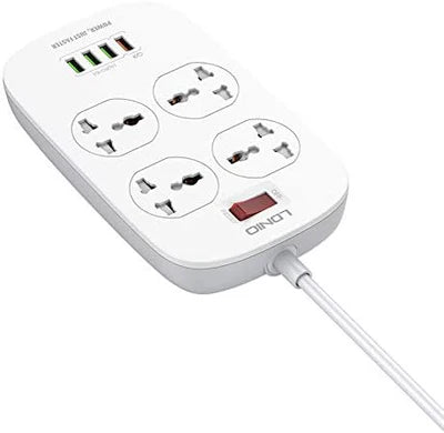LDNIO SC4407 Smart 2500W Power Extension with 4 Power Sockets and 18W 4 USB Ports