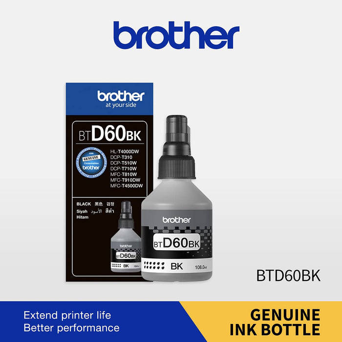 Brother BT-D60BK Ink Bottle - Black