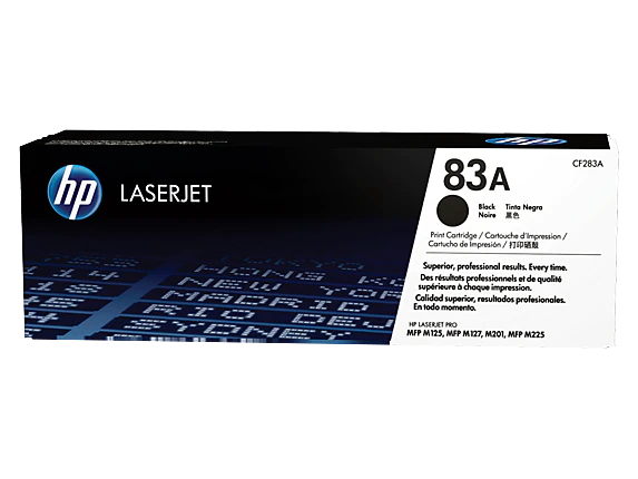 HP 83A Black Original LaserJet Toner Cartridge (CF283A)